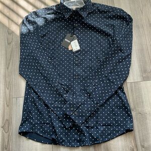 Navy blue Boss button down